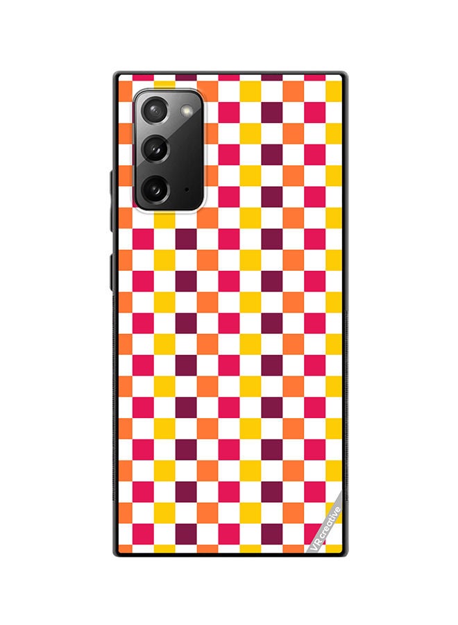 VR CREATIVE Protective Case Cover For Samsung Galaxy Note20 5G Seamless With Colorful Checkerboard1 Design Multicolour - Image 1