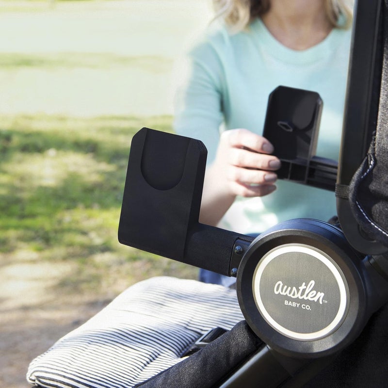 Austlen محول مقعد السيارة الأمامي Baby Co Entourage متعدد الاستخدامات متوافق مع MaxiCOSI ومتوافق مع Cybex ومتوافق مع Clek ومتوافق مع مقاعد سيارات Nuna للأطفال الرضع - Image 3