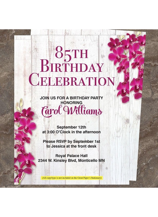 Great Papers! Great Papers! Elegant Orchid Letterhead, for Invitations, Announcements and Personal Messages, Printer Friendly 8.5" x 11", 50 Pack (2023070)  - Image 4