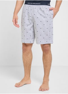 EMPORIO ARMANI Crew Neck T-Shirt & Logo Band Shorts  - Image 4