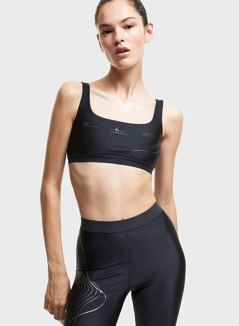 H&M Knitted Sports Bra
