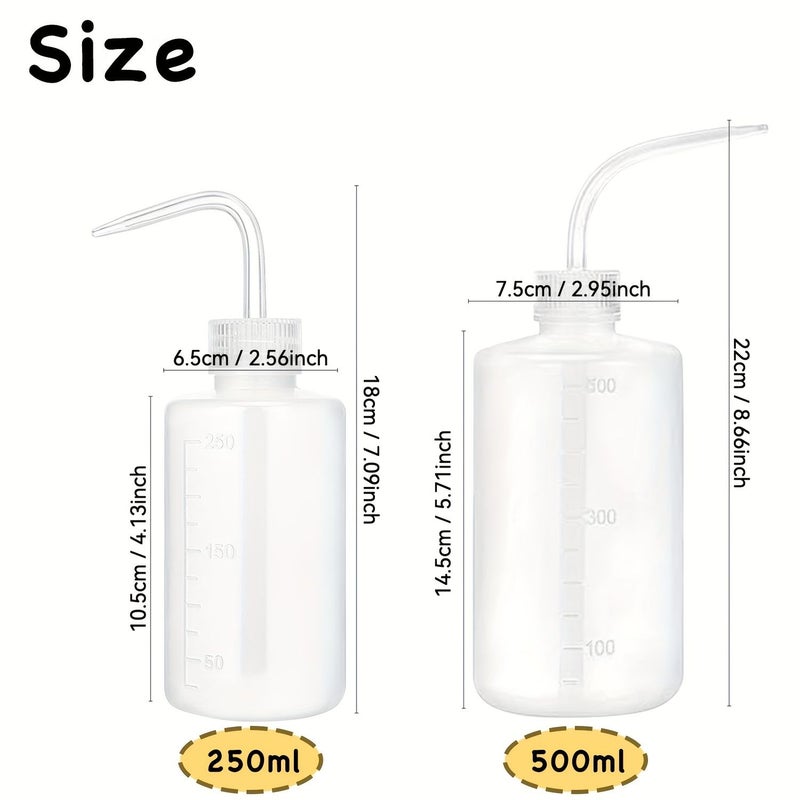 6pcs 16.9oz Liquid Squeeze Bottles LDPE Plastic Secure Spray Cap With Measurement Marking Narrow Spout - Image 3