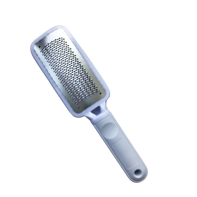 Generic Stainless Steel Foot File Scrubber Pedicure Tool White 