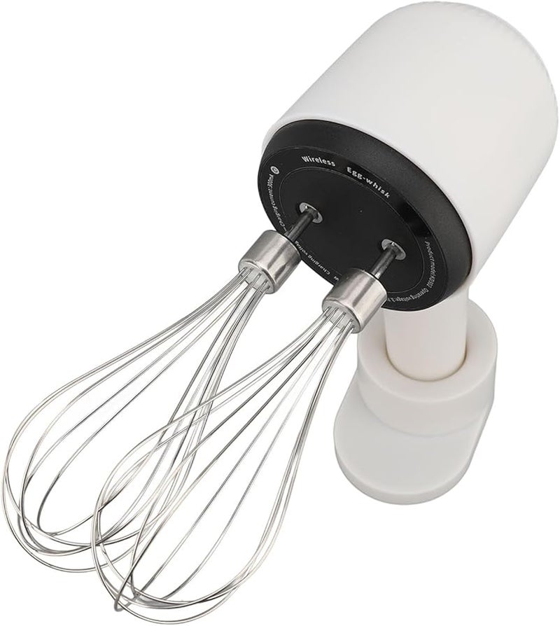 خلاط يدوي لاسلكي قابل لإعادة الشحن برأس مزدوج لخفق كعكة البيض والقشدة - Image 4