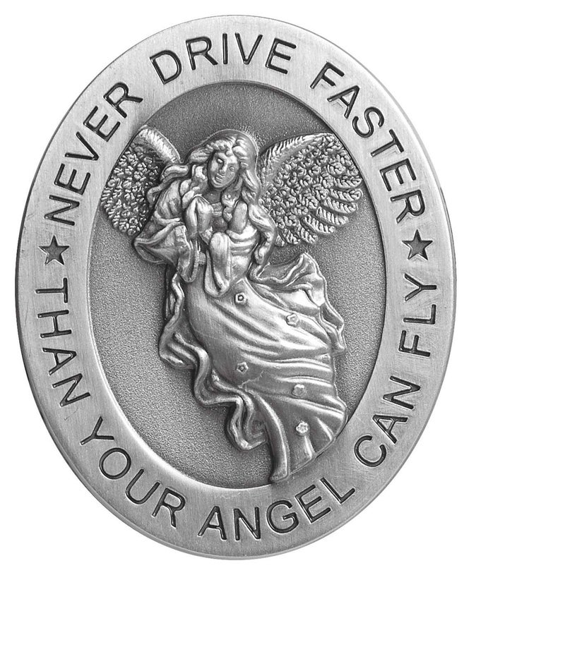 Angelstar 15725 Metal Visor Clip, 2-1/2-Inch, Never Drive Faster - Image 1