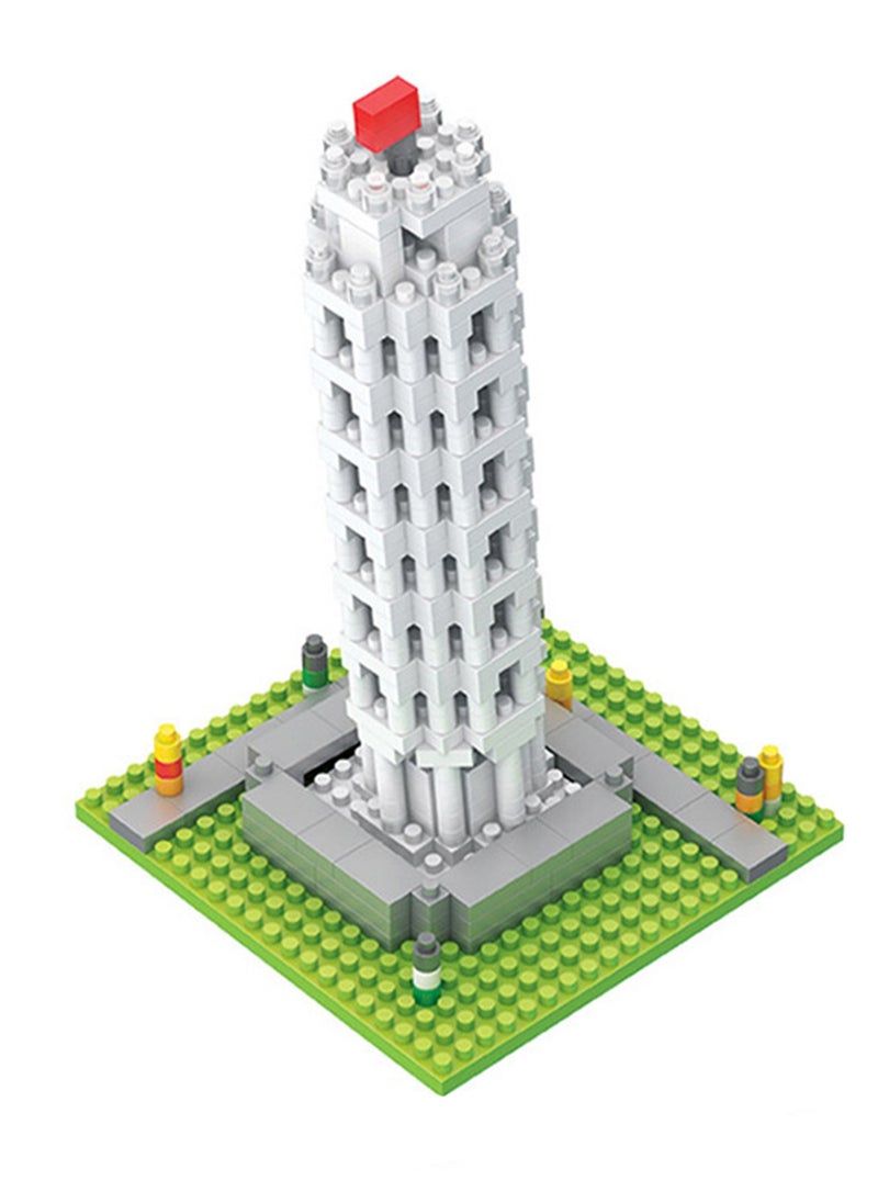 Children's Educational Assembly And Construction Toys Small Particle Assembly Building Blocks (Leaning Tower of Pisa 530Pcs)  - Image 1