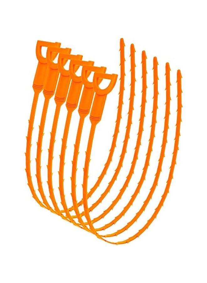 Drain Clog Remover Tool, Drain Hari Cleaner Tool, Hair Cather Shower Drain Tool, Drain Auger Hair Cleaning Tool for Shower Kitchen Sink Bath Tub Bathroom, Sink Snake Hair Remover (6) - Image 1