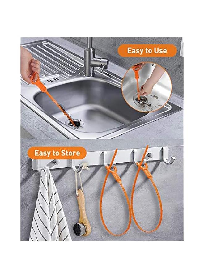 Drain Clog Remover Tool, Drain Hari Cleaner Tool, Hair Cather Shower Drain Tool, Drain Auger Hair Cleaning Tool for Shower Kitchen Sink Bath Tub Bathroom, Sink Snake Hair Remover (6) - Image 5
