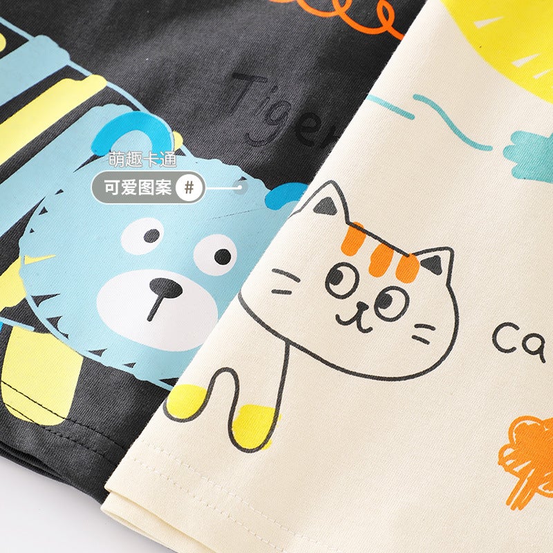 Boys Cotton Short-Sleeved T-Shirt Summer Children'S Clothing Baby Clothes Children Baby Half-Sleeved Summer Thin - Image 3