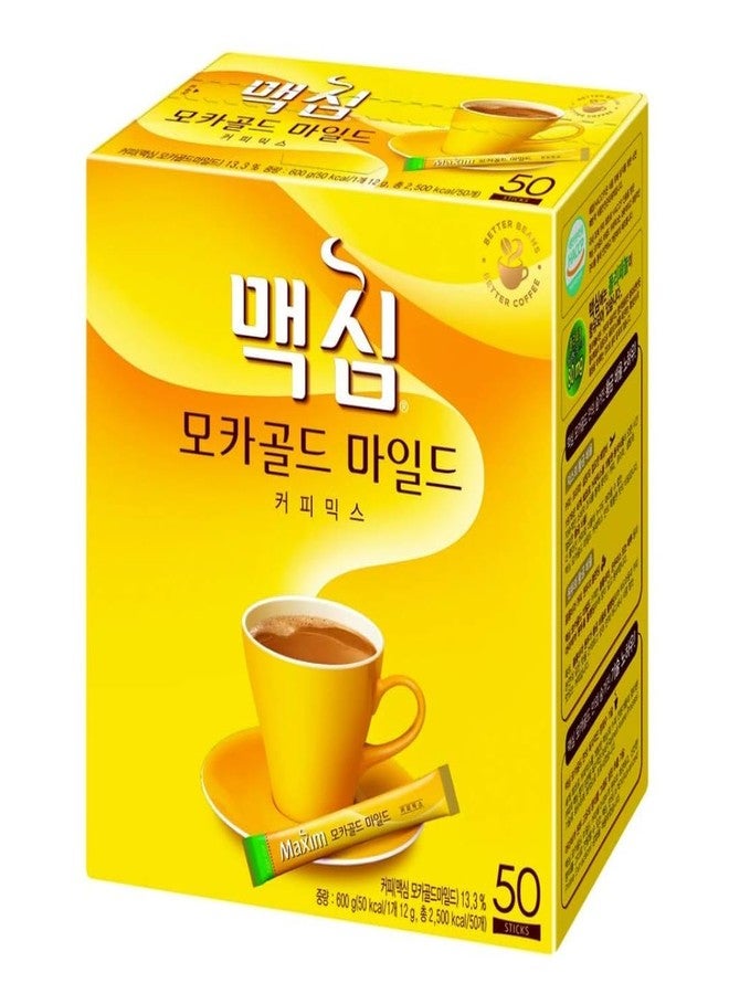 De Best Maxim Mocha Gold Mild Coffee Mix - Maxim Instant Coffee (50 Sticks) - Image 1