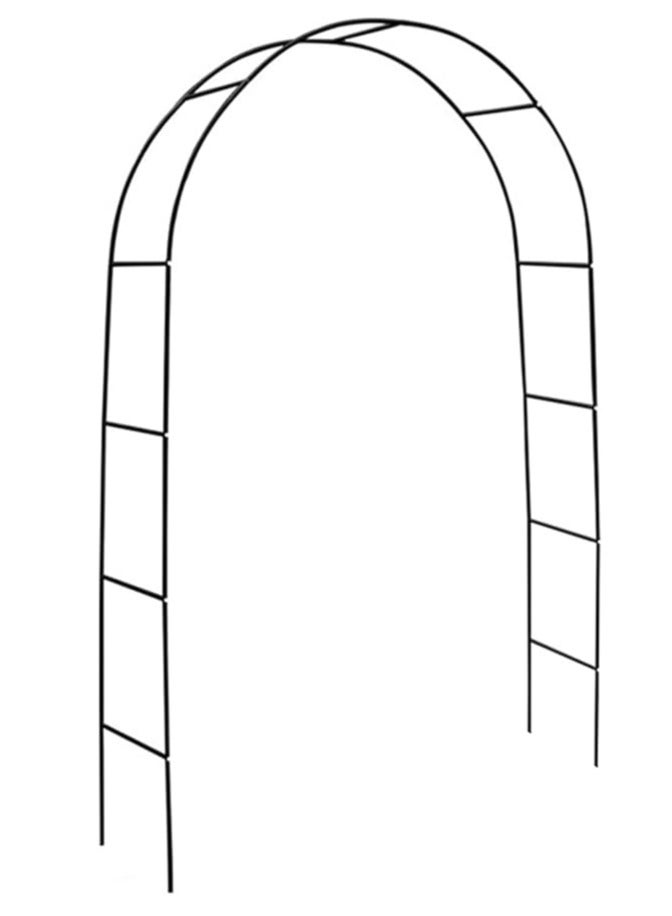 Garden Arch Trellis Dark Green Iron Arbor Courtyard Arbor Trellis for Various Climbing Plants Rose Outdoor Archway Wedding Ceremony Party - Image 2