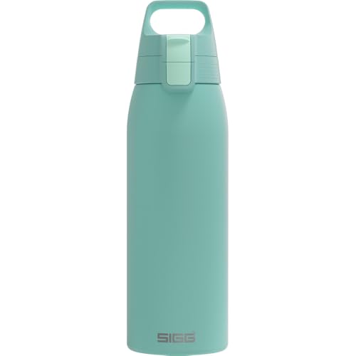 Sigg Reusable Water Bottle Shield ONE Glacier Leakproof Recyclable BPA Free Light blue 34 Oz - Image 1