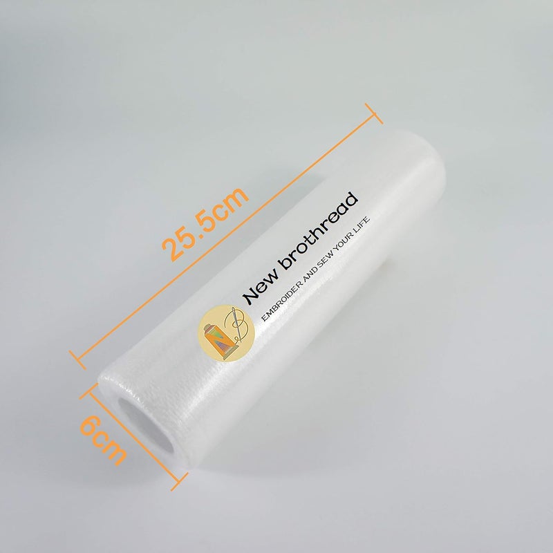 New brothread No Show Mesh Machine Embroidery Stabilizer Backing 10" x 10 Yd roll - Light Weight 1.8 oz - Cut into Variable Sizes for Machine Embroidery and Hand Sewing - Image 2