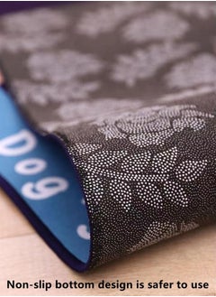 Kutis 2-Piece Water Absorbent Anti-Slip Floor Mat Polyester Multicolor 120 x 40 and 60 x 40 Centimeter  - Image 3