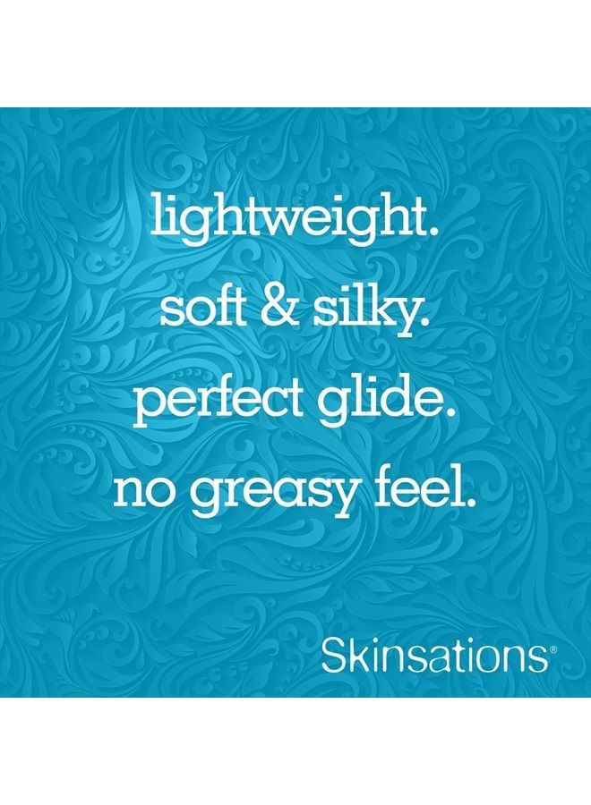 Skinsations زيت تدليك الجسم - فانيليا 16 أونصة | مزيج صالح للأكل من زيت اللوز الحلو، زيت جوز الهند المFractionated، زيت بذور العنب، زيت الجوجوبا مع رائحة فانيليا جذابة، هدية زيت الجسم له ولها - Image 4