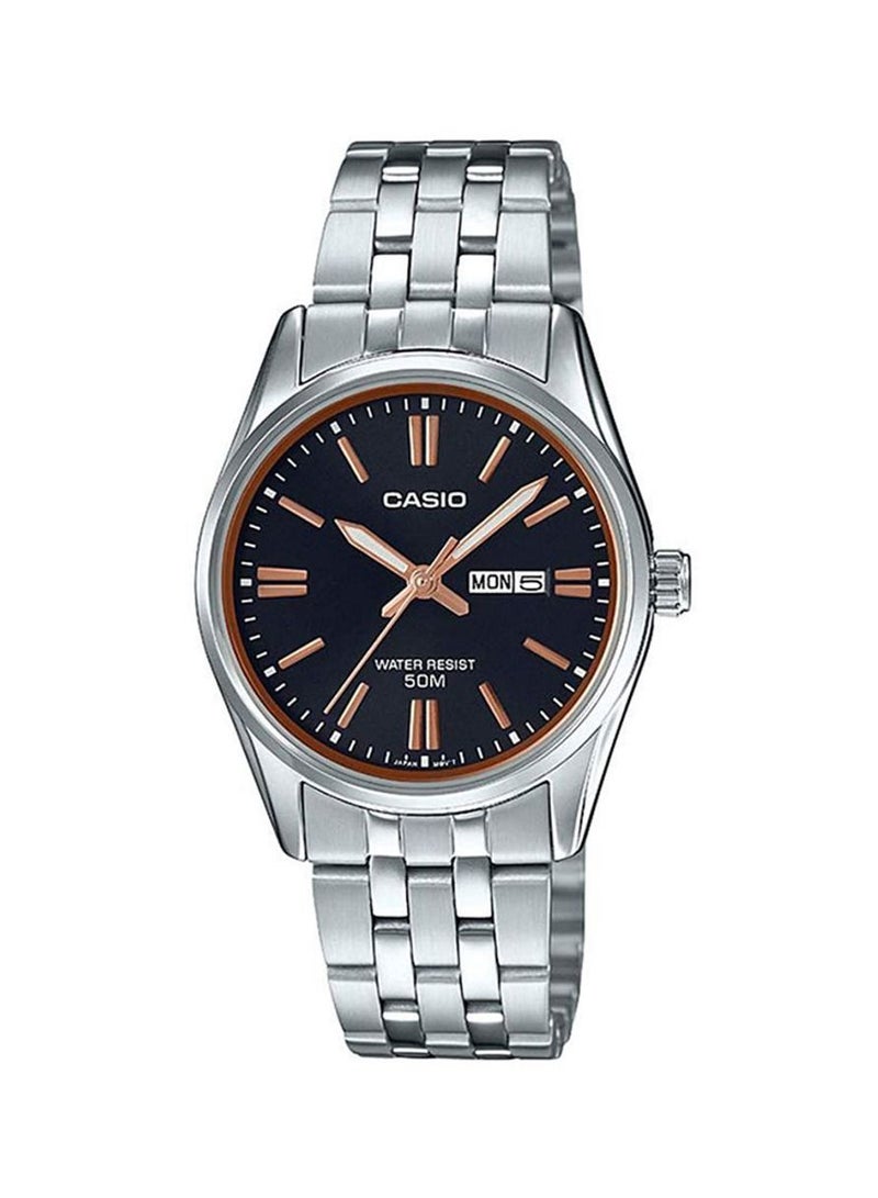 CASIO Women's Water Resistant Stainless Steel Analog Watch Ltp-1308D-1A2VDF - 31 mm - Silver - Image 1