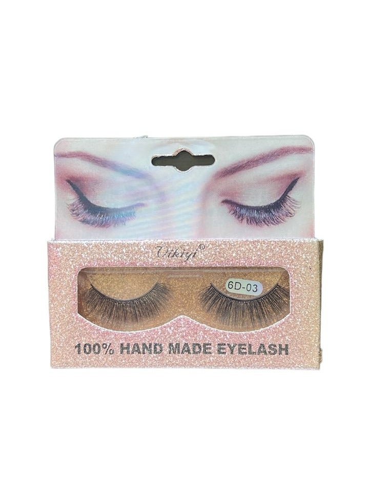 Pair Of False Eyelashes Extension - Black