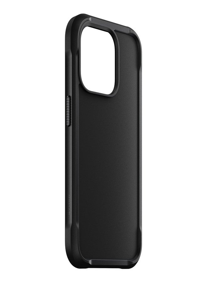 NOMAD Rugged Case | for iPhone 15 Pro | Polycarbonate Protective Case with TPU Bumper | Matte PET Back | MagSafe Compatible | Shadow - Image 4