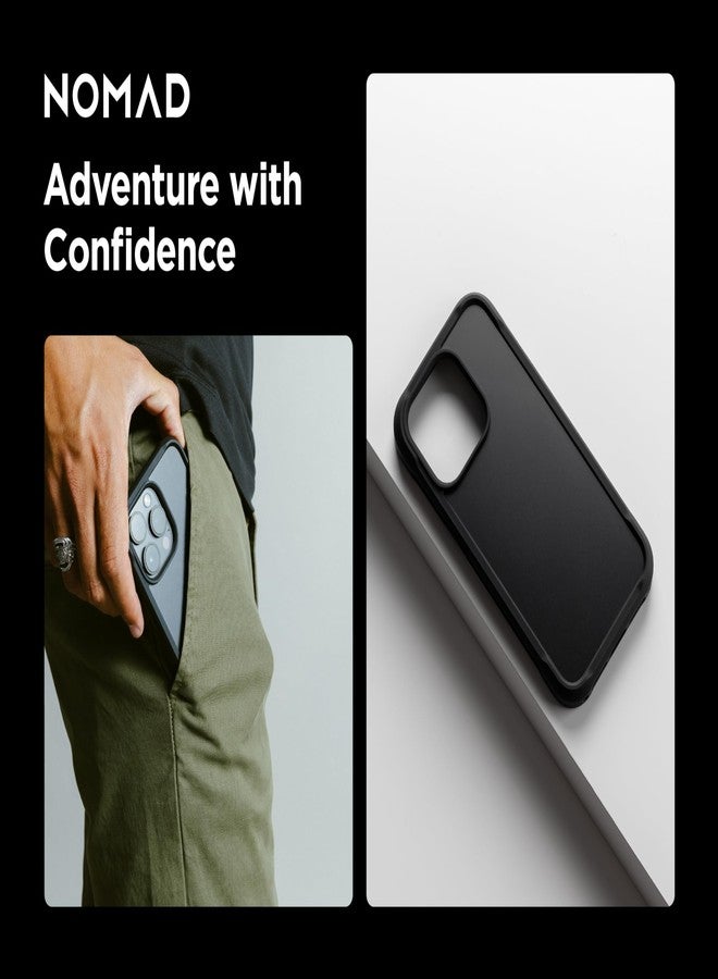 NOMAD Rugged Case | for iPhone 15 Pro | Polycarbonate Protective Case with TPU Bumper | Matte PET Back | MagSafe Compatible | Shadow - Image 5