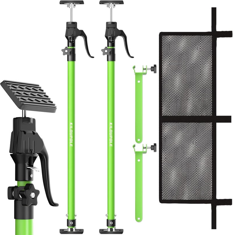 KILOUPOLE مجموعة قضبان الشحن القابلة للتعديل KILOUPOLE - 40" إلى 79" فاصل سرير الشاحنة غير القابل للانزلاق مع 2 قضبان شحن، 2 فواصل، و1 شبكة شحن - Image 1