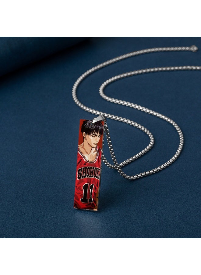 KUYING New Slam Dunk Long Stainless Steel Necklace  - Image 3