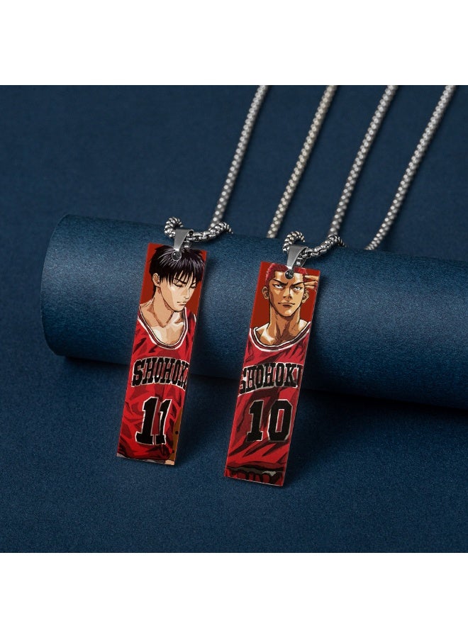 KUYING New Slam Dunk Long Stainless Steel Necklace  - Image 2