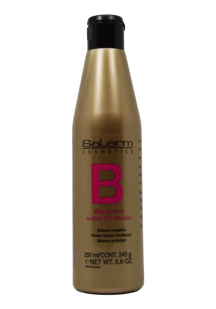Salerm Protein Balsam Conditioner 250ml - Nourishing Hair Treatment with Conditioning Active Agents - Image 1