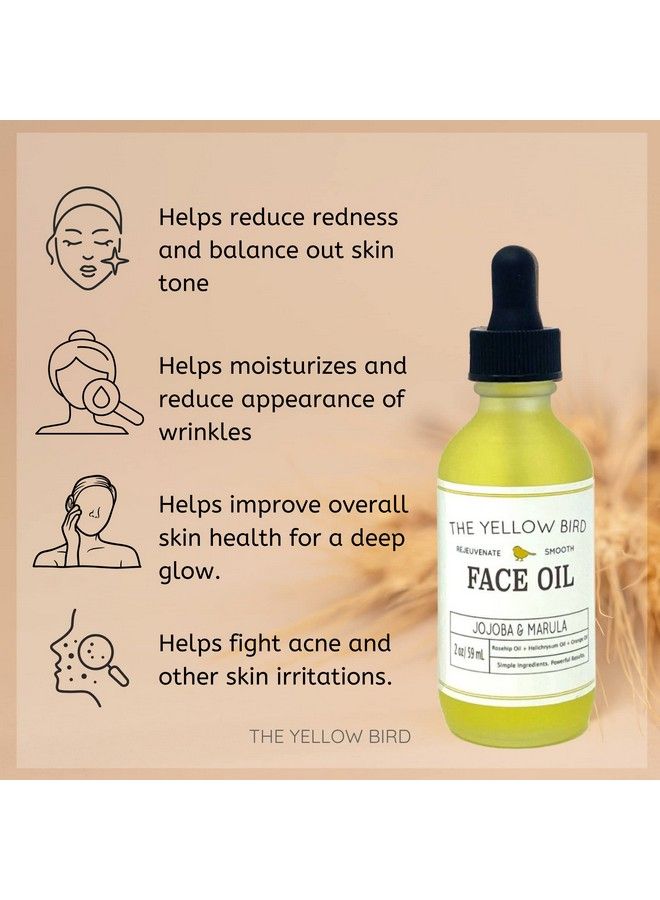 The Yellow Bird Yellow Bird Nourishing Face Oil All Natural Hydrating Anti Aging Facial Serum Includes Jojoba Marula Primrose & Rosehip For Restoring Skin - Image 4