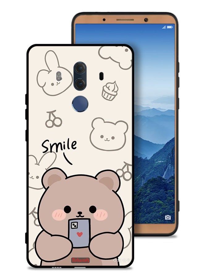 Tolwak غطاء واقي لهاتف هواوي ميت 10 برو - فن دب مبتسم - Image 1