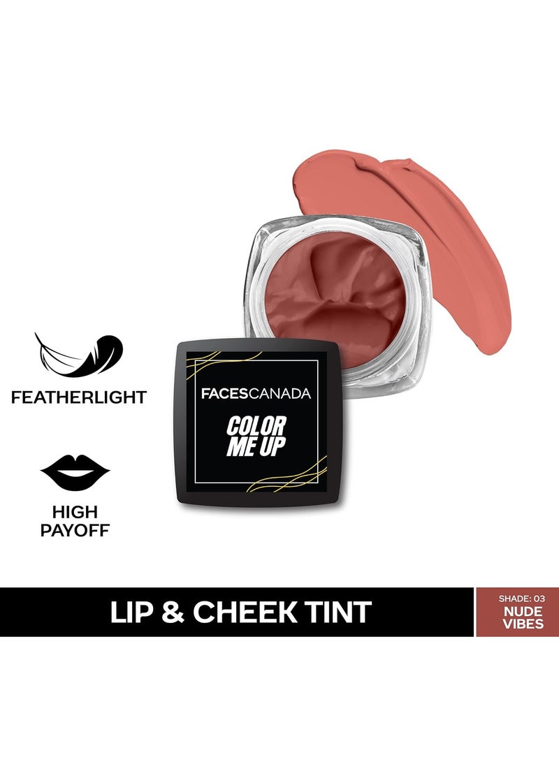 FACESCANADA Color Me Up Lip & Cheek Tint Nude Vibes 03 3g - Image 2