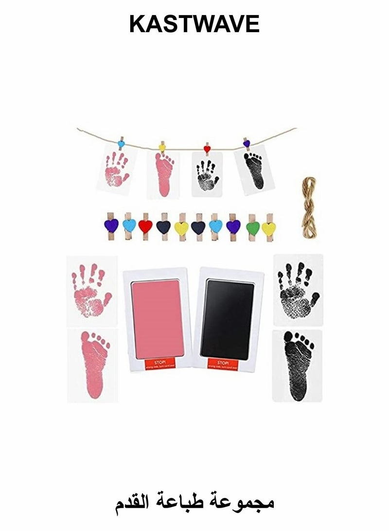 KASTWAVE Baby Footprint Handprint Pet Paw Print Kit - Image 1