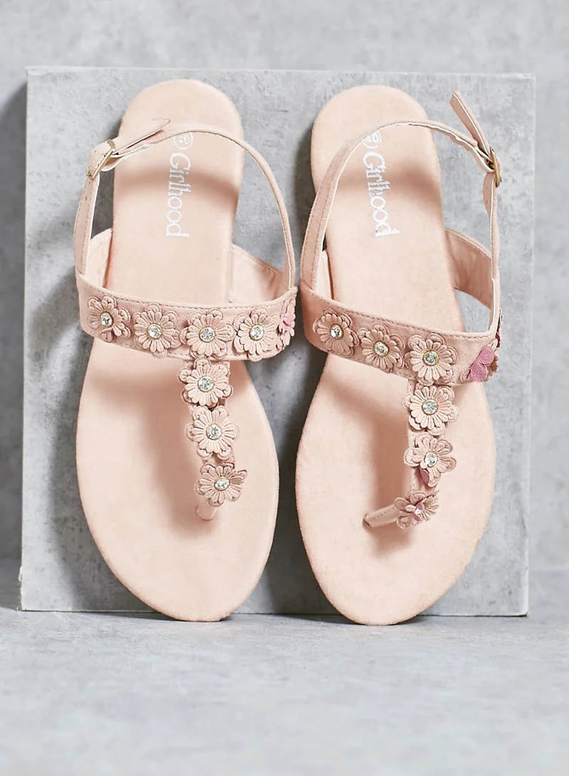Girl Hood One Strap Flat Sandal