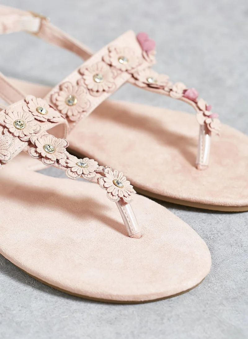 Girl Hood One Strap Flat Sandal