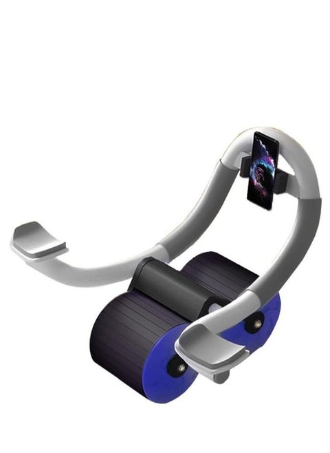 Exercise Wheels Ab Workout Equipment Abdominal Core Strength Training for Home Workouts with Elbow Support Timer Automatic Rebound Exercise Ab Wheel