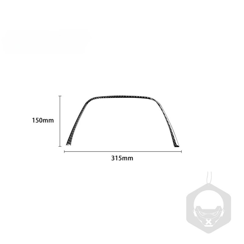 Fobren Compatible with Honda Civic 8 Gen 2006-2011 Auto Parts Carbon Fiber Speedometer Upper Air Vent Panel Trim Sticker Automotive Interior  Accessories - Image 5