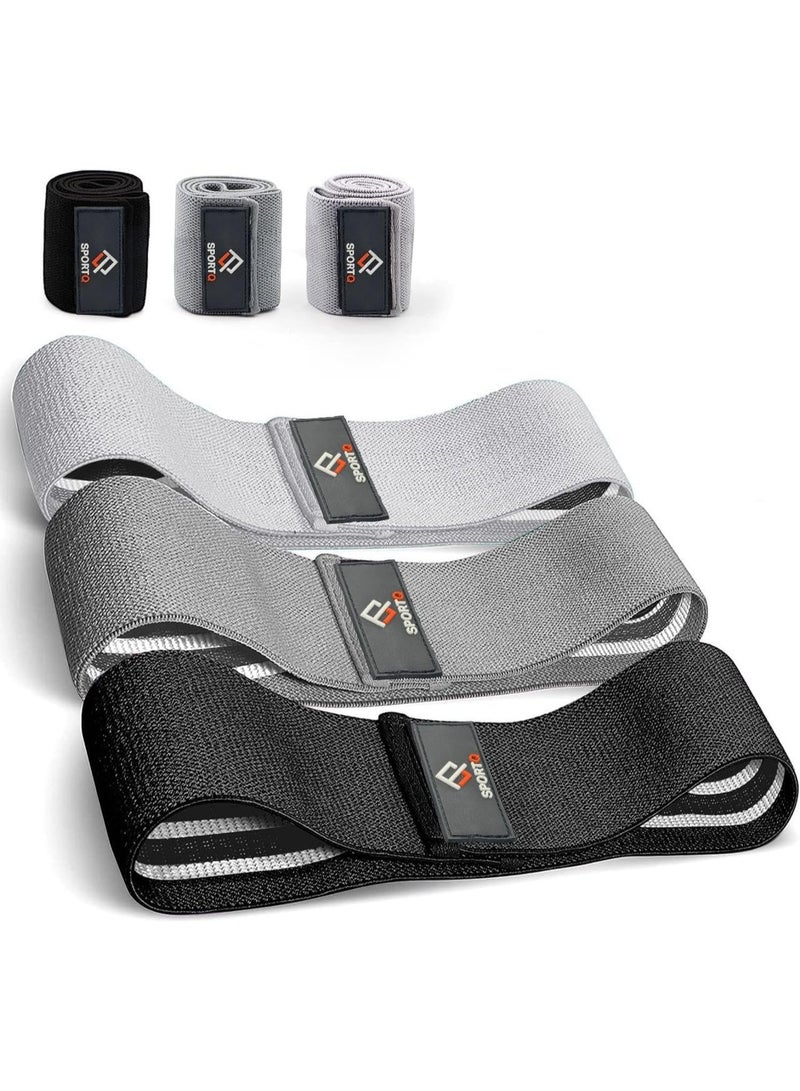 سبورت كيو بريميوم سبورت كيو®️ احزمة مقاومة للارجل مضادة للانزلاق للأرداف للنساء والرجال، أحزمة تمارين للأرداف والساقين - 3 مستويات مقاومة للأربطة للأرداف والساقين - Image 2