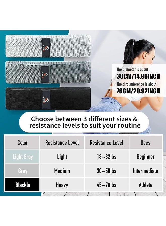 سبورت كيو بريميوم سبورت كيو®️ احزمة مقاومة للارجل مضادة للانزلاق للأرداف للنساء والرجال، أحزمة تمارين للأرداف والساقين - 3 مستويات مقاومة للأربطة للأرداف والساقين - Image 3