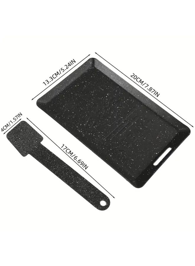 Mini Beige Griddle Pan Non Stick Square Frying Baking Pan For Outdoor Grilling Camping Home - Image 3