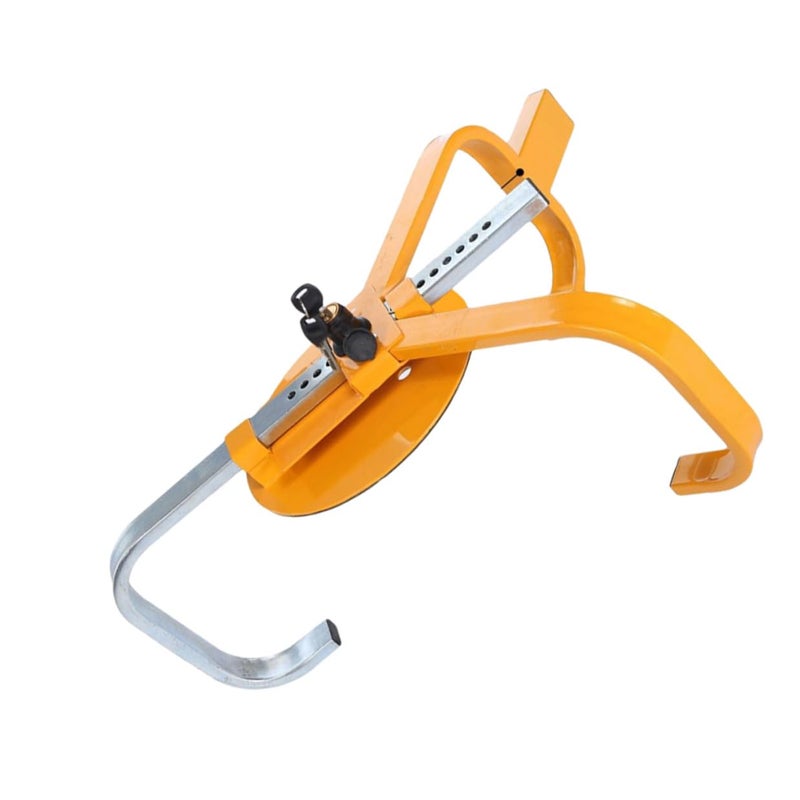 Tri Fork Parking Wheel Lock Anti Theft Tire Chock Heavy Duty For Cars SUVs Trucks Yellow - Image 2