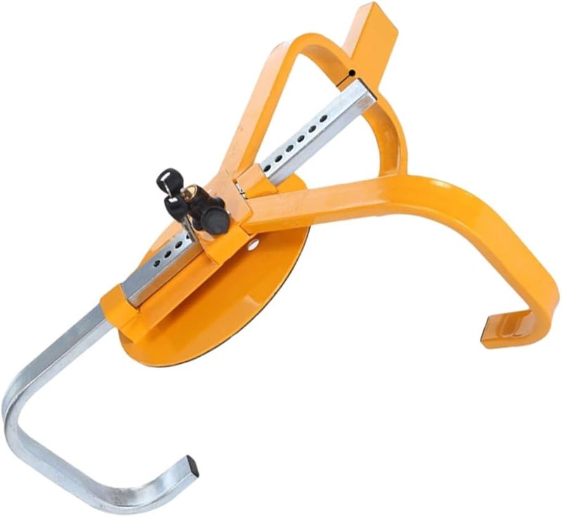 Tri Fork Parking Wheel Lock Anti Theft Tire Chock Heavy Duty For Cars SUVs Trucks Yellow - Image 1
