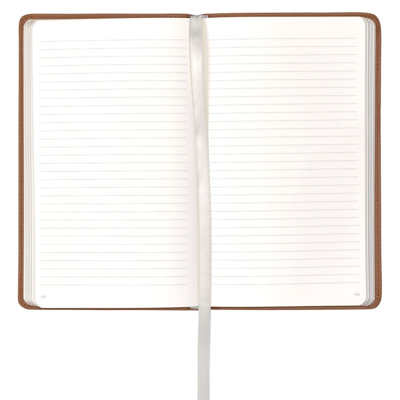 Leatherpress Classic Leather Notebook Writing Journal, Softcover, Narrow Ruled, Table of Contents and Numbered Pages - Image 2