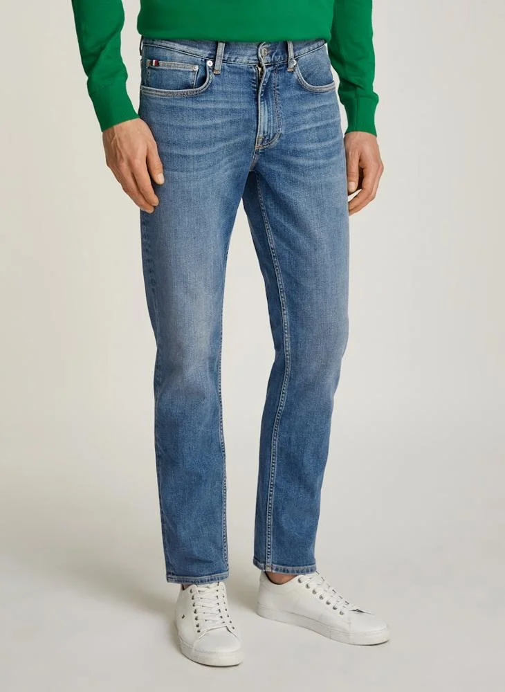 تومي هيلفيغر Stright Fit Mid Wash Jeans