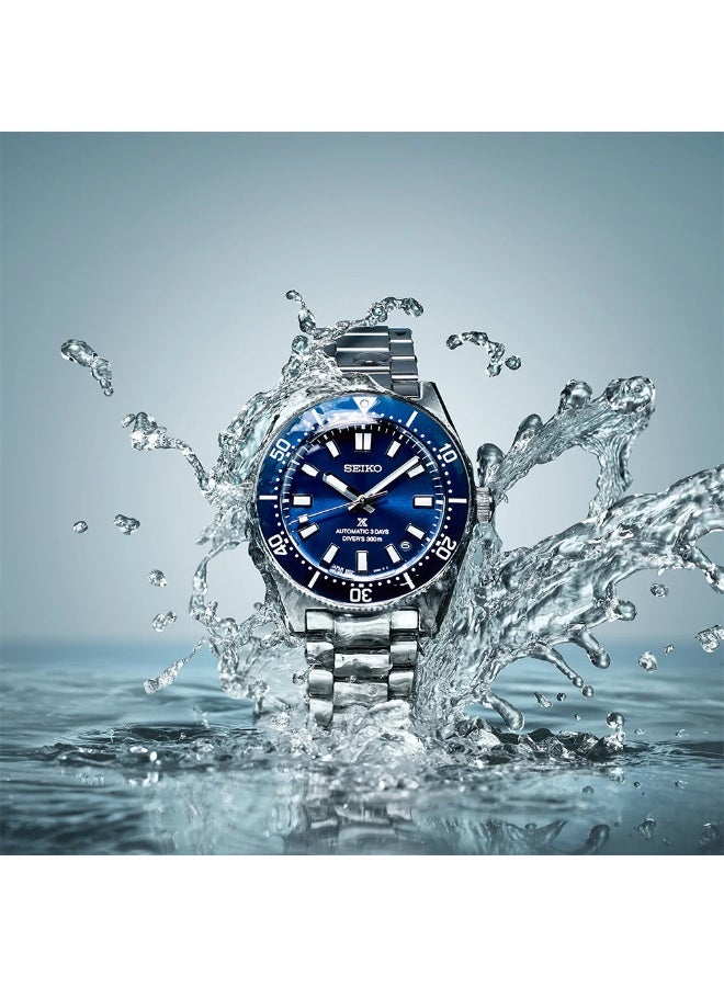 Seiko Prospex Heritage Diver's Watch SPB451J1, 40 mm Blue Dial, Stainless Steel Case & Bracelet, 300 m WR - Image 4