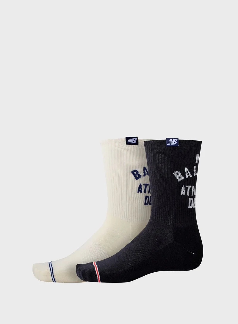نيو بالانس 2 Pack Midcalf Socks