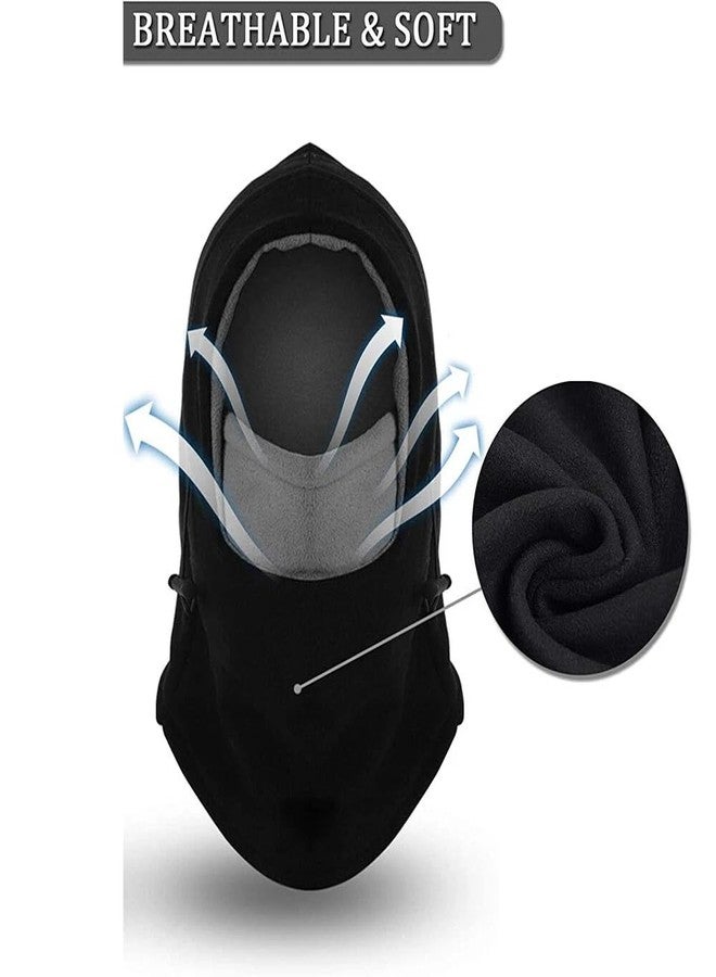 CXQRR Balaclava Ski Mask for Men/Women - Windproof Thermal Face Mask Covering Snowboarding Neck Gaiter Cold Weather Black - Image 3