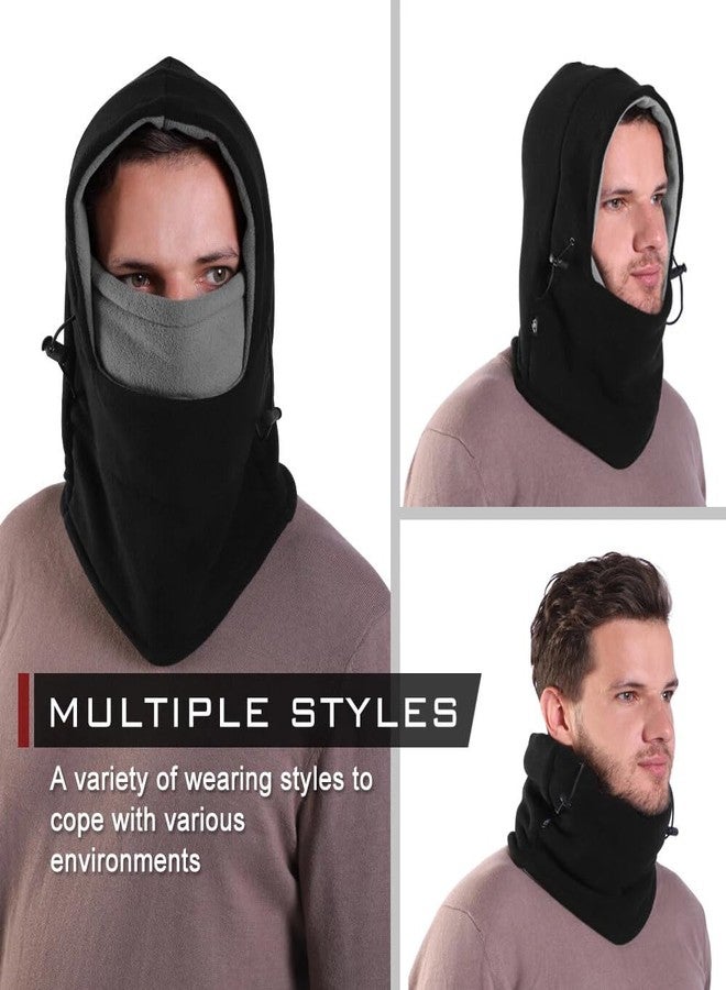 CXQRR Balaclava Ski Mask for Men/Women - Windproof Thermal Face Mask Covering Snowboarding Neck Gaiter Cold Weather Black - Image 5