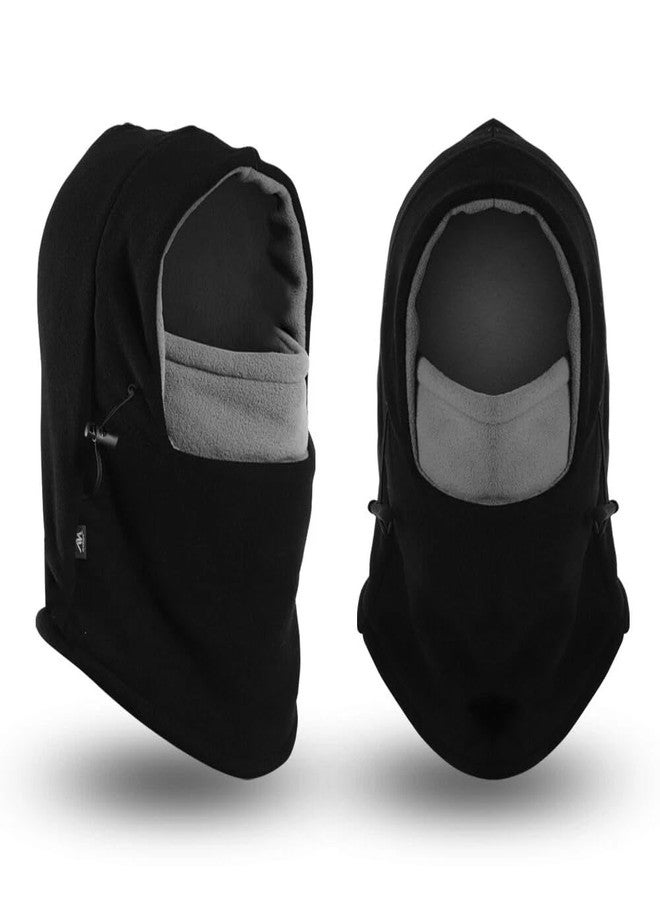 CXQRR Balaclava Ski Mask for Men/Women - Windproof Thermal Face Mask Covering Snowboarding Neck Gaiter Cold Weather Black - Image 2