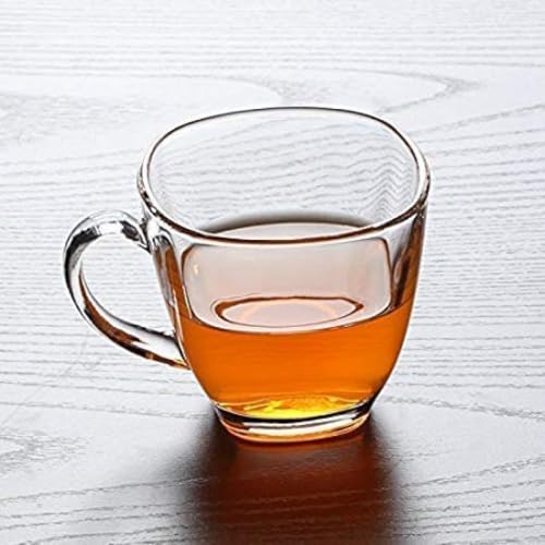 MARKQUES Teaware Glass Cup for Green Tea, Herbal Tea, Coffee (Transparent, Clear, 200 ml) 1 Pieces - Image 1