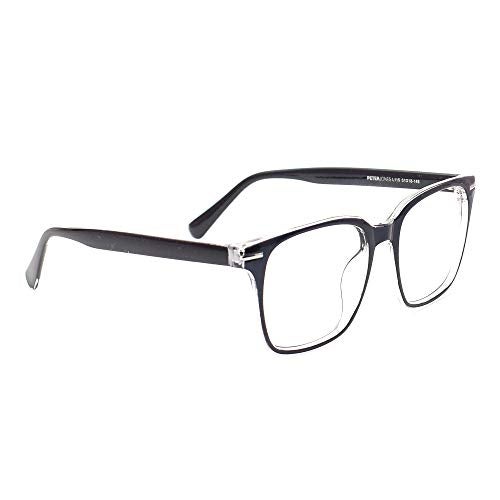 Peter Jones Square Blue Light Blocking Reading Glasses for Men and Women, Computer Readers UV Protection lenses (AG138, SIZE MEDIUM) - Image 2