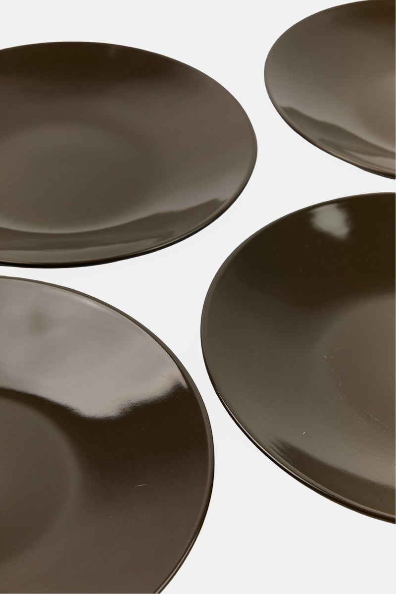 Maser 4 Pieces Dessert Plates, Grey - Image 2